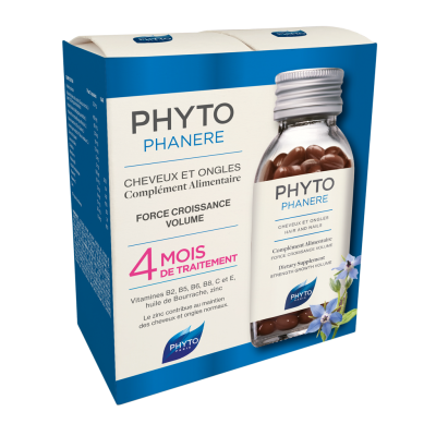 Phyto Phanere Средство для укрепления волос и ногтей капсулы массой 357 мг 2 х 120 шт