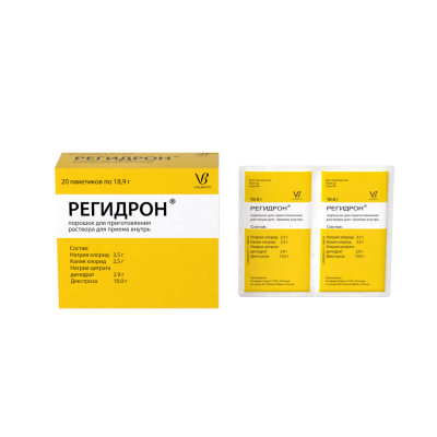 Регидрон порошок д/приг раствора для приема внутрь пакетики 18,9 г 20 шт