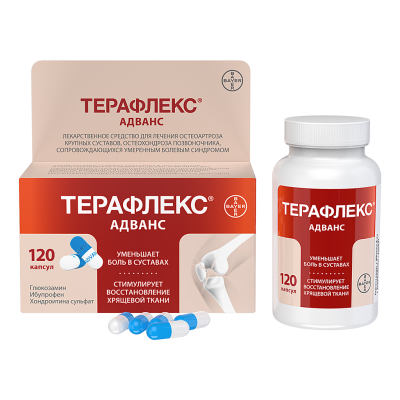 Терафлекс Адванс капсулы 250 мг+100 мг+200 мг 120 шт