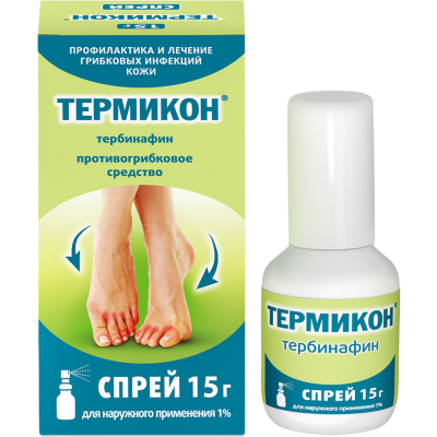 Термикон спрей для наружного применения 1 % 15 г 1 шт