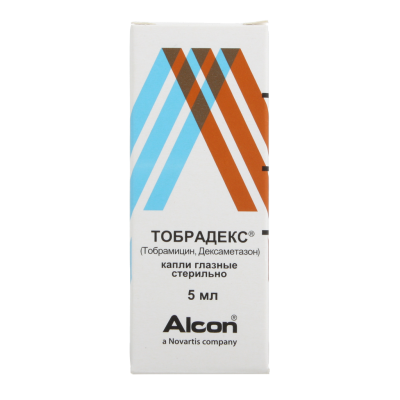 Тобрадекс капли глазные 1 мг/мл+3 мг/мл 5 мл 1 шт