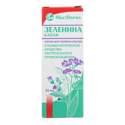 Зеленина капли капли для приема внутрь 25 мл 1 шт
